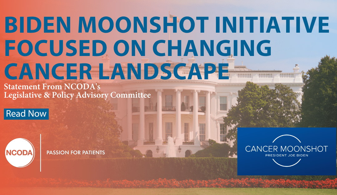 BIDEN MOONSHOT INITIATIVE FOCUSED ON CHANGING CANCER LANDSCAPE